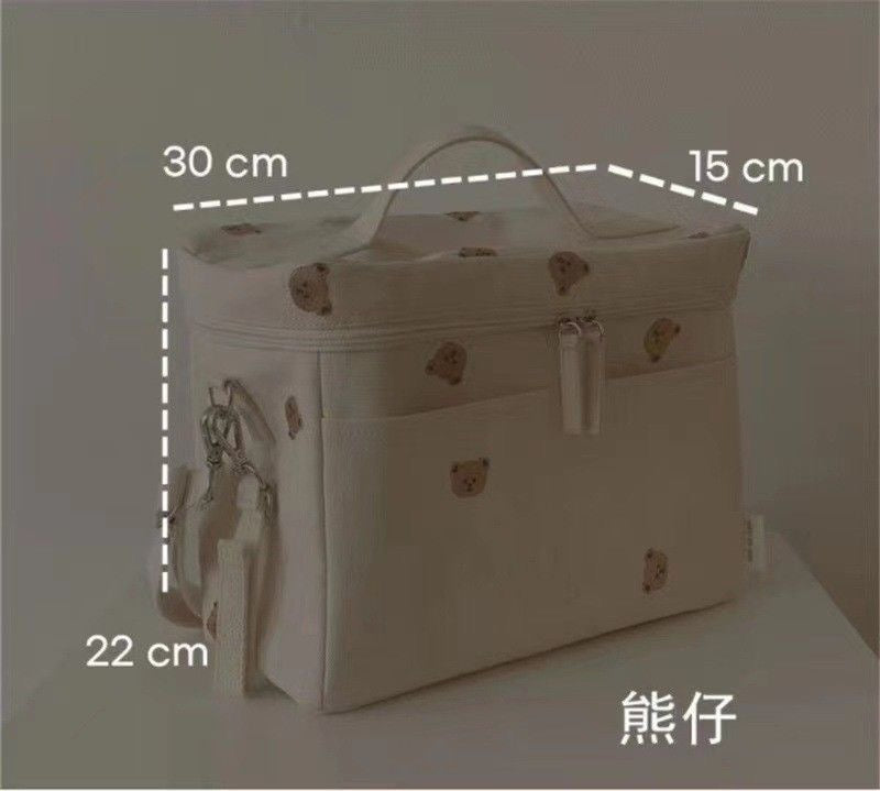 【DG6001】🇨🇳 代购 1.0 🇨🇳 Ins风宝宝保温便携外出收纳妈咪包 🐻