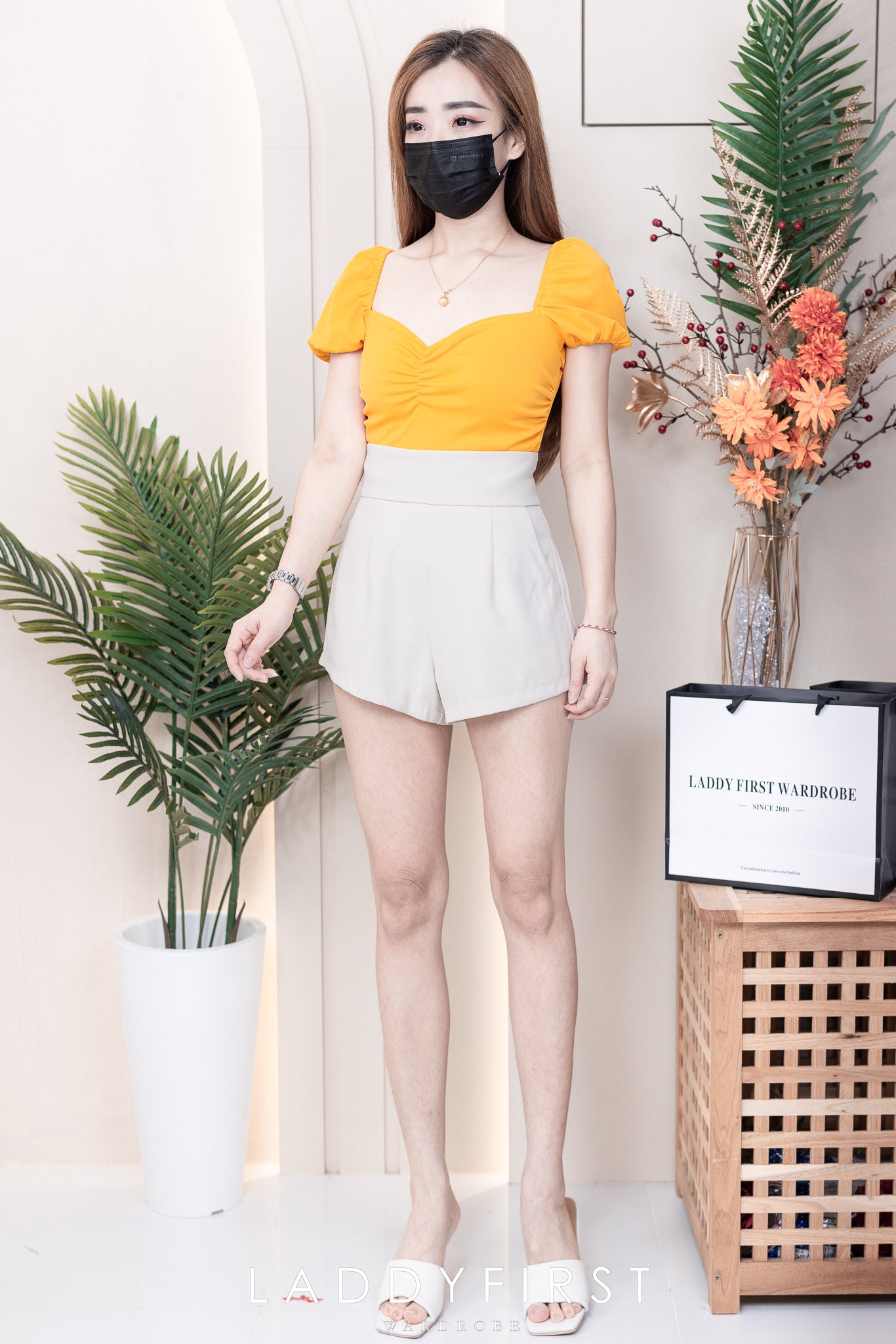 【S1663】LFW独家爆款西装垂感高腰休闲简约百搭短裤，内层➕里布，有口袋 ❤️❤️ 【C-R2-C4】