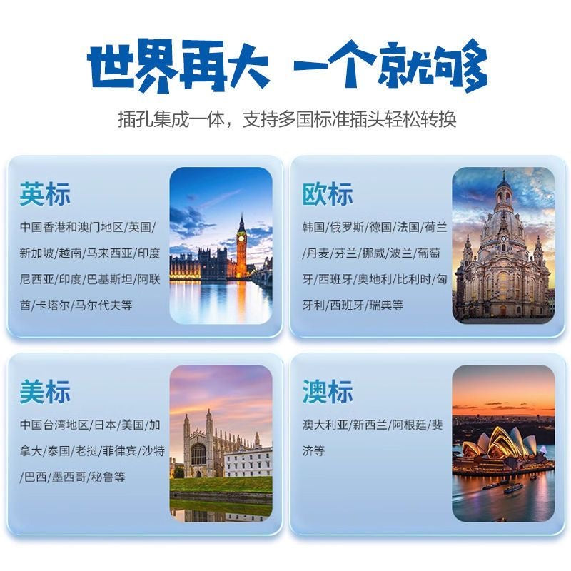 【DG6053】🇨🇳 代购 1.0 🇨🇳 公牛全球多国通用旅行转换插头 🔌