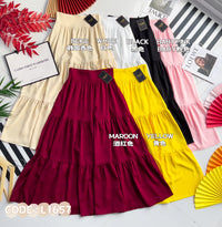 【L1657】【网站福利款✨】独家爆款百褶蛋糕西装垂感大摆韩版长裙【A-R3-C4】