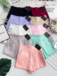 【S6644】【网站福利款✨】独家爆款【万能妹妹】高品质万能西装高腰休闲简约百搭短裤，后中隐形拉链，有口袋，内层加里布 #百搭必备 🔥🔥 【D-R1-C1】