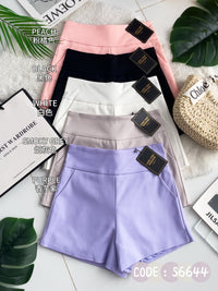 【S6644】【网站福利款✨】独家爆款【万能妹妹】高品质万能西装高腰休闲简约百搭短裤，后中隐形拉链，有口袋，内层加里布 #百搭必备 🔥🔥 【D-R1-C1】