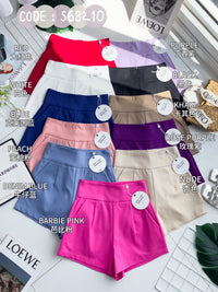 【S68210】LFW独家爆款【万能姐姐】高品质万能系列休闲简约日常百搭款西装高腰短裤，有口袋 #人人必入手 #必备百搭款 #高腰显瘦 ❤️❤️ 【C-R2-C6】