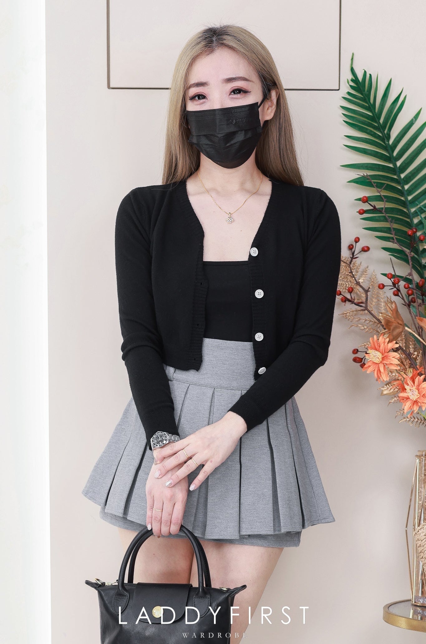 【S2354】厚实罗马前后百褶高腰百搭裤裙 ❤️❤️