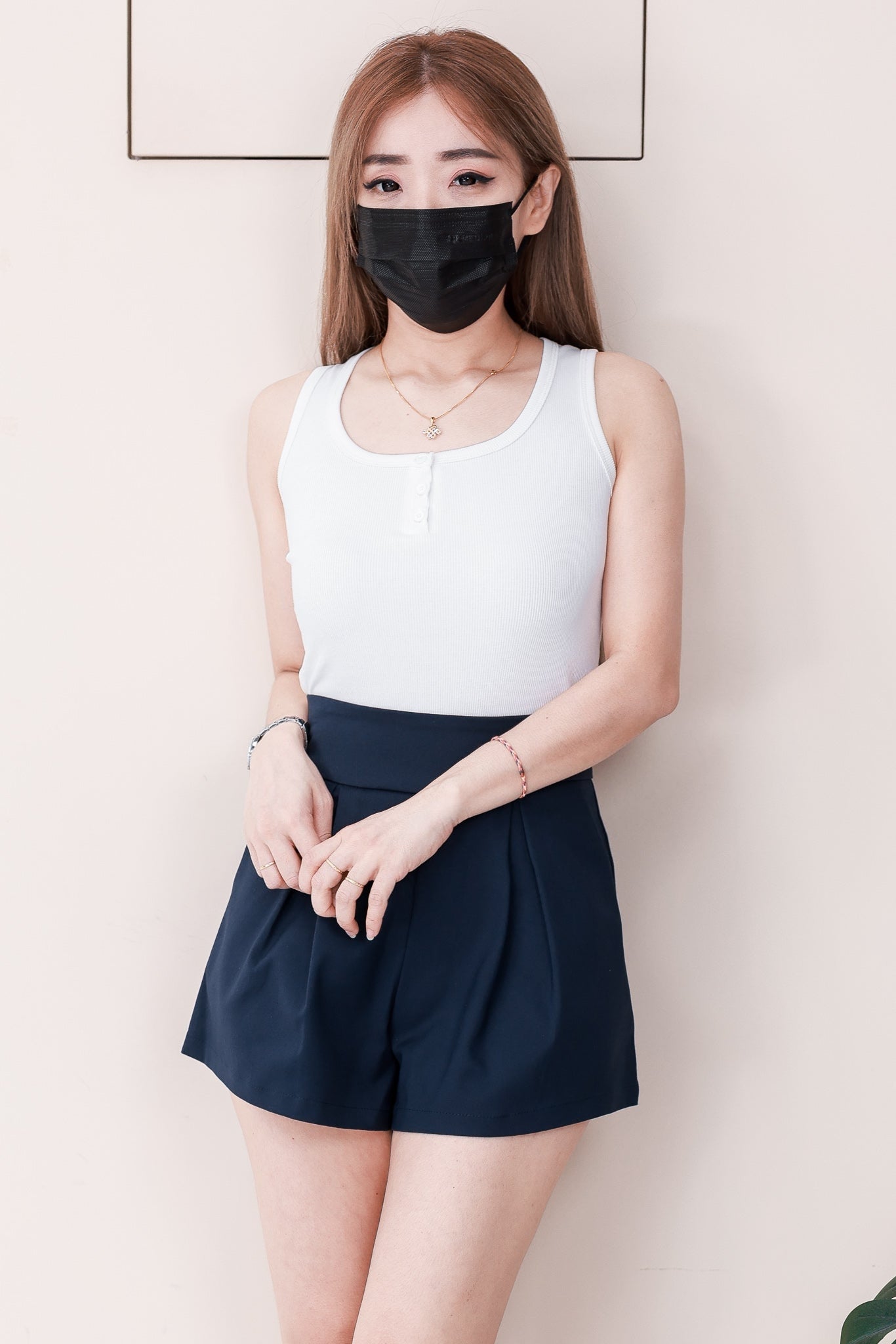 【S82701】高品质女神版型高腰显瘦西装时尚日常百搭短裤，有口袋 ❤️❤️