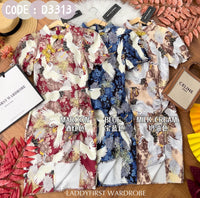 【D3313】独家爆款国潮仙鹤高端唐装旗袍连身裙子【B-R3-C2】