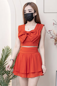 【S681131】‼️爆单王再次到货‼️【独家小圆饼】高质量西装拼雪纺蓬蓬高腰裙子【A-R3-C4】