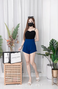 【S3352】独家爆款休闲简约罗马高腰百搭短裤，有口袋【A-R3-C4】