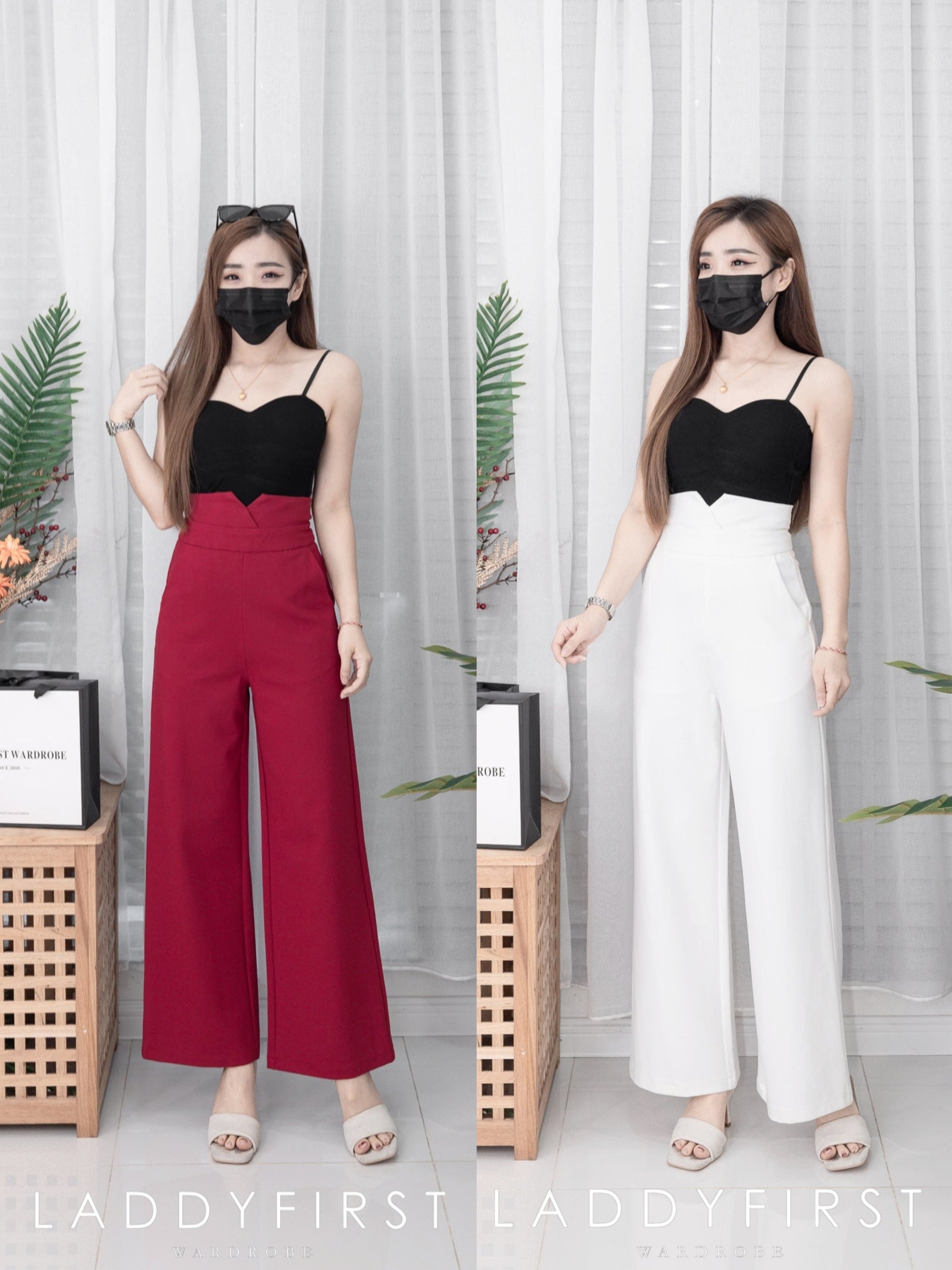 【L09】独家爆款厚实罗马阔脚高腰长裤【B-R3-C5】