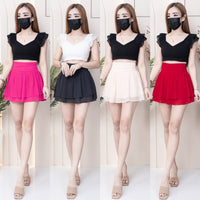 【S681131】‼️爆单王再次到货‼️【独家小圆饼】高质量西装拼雪纺蓬蓬高腰裙子【A-R3-C4】