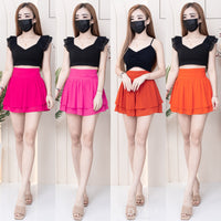 【S681131】‼️爆单王再次到货‼️【独家小圆饼】高质量西装拼雪纺蓬蓬高腰裙子【A-R3-C4】