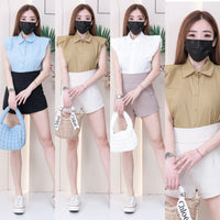 【S1663】LFW独家爆款西装垂感高腰休闲简约百搭短裤，内层➕里布，有口袋 ❤️❤️ 【C-R2-C4】