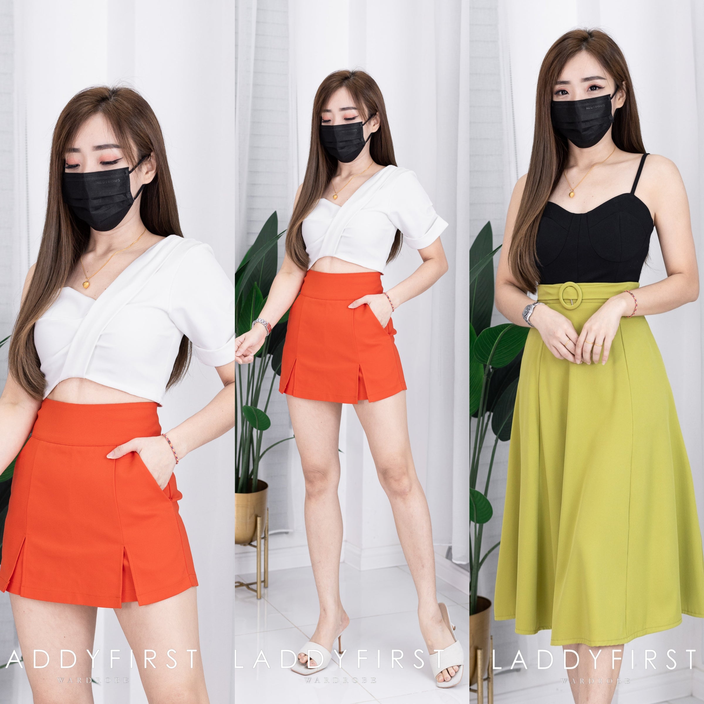 【L4422168-1】【网站福利款✨】独家爆款高品质垂感七分高腰裙子 ❤️❤️ 【A-R1-C3】