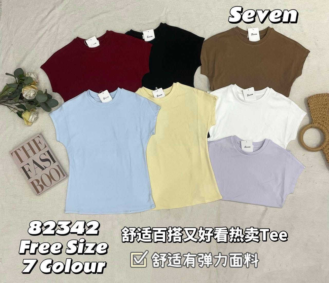 【T82342】高品质圆领纯棉弹力简约百搭上衣 ❤❤