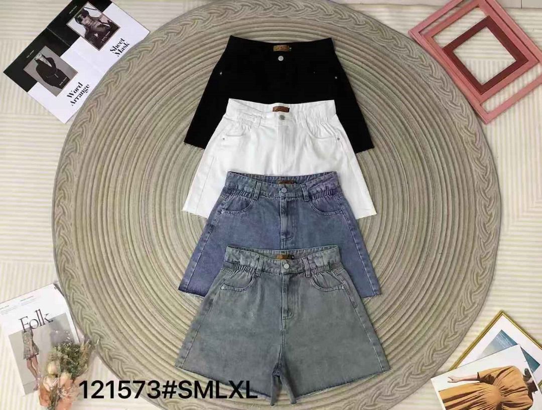 【S121573】高品质简约日常休闲百搭牛仔短裤，有口袋 ❤️❤️