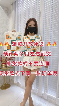 【T036-1】⚡补货预订款⚡高品质韩系桐花镂空上衣 ❤️