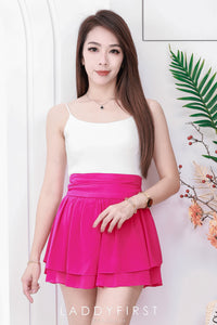 【S681131】‼️爆单王再次到货‼️【独家小圆饼】高质量西装拼雪纺蓬蓬高腰裙子【A-R3-C4】