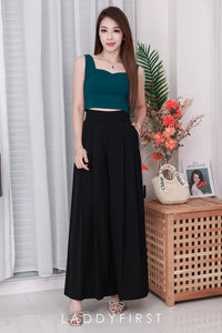 【T66162】🧧 宠粉福利回馈 🧧 独家爆款无拼缝双层爱心领无袖百搭小内搭上衣 ❤️❤️【A-R3-C3】