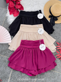 【S681131】‼️爆单王再次到货‼️【独家小圆饼】高质量西装拼雪纺蓬蓬高腰裙子【A-R3-C4】