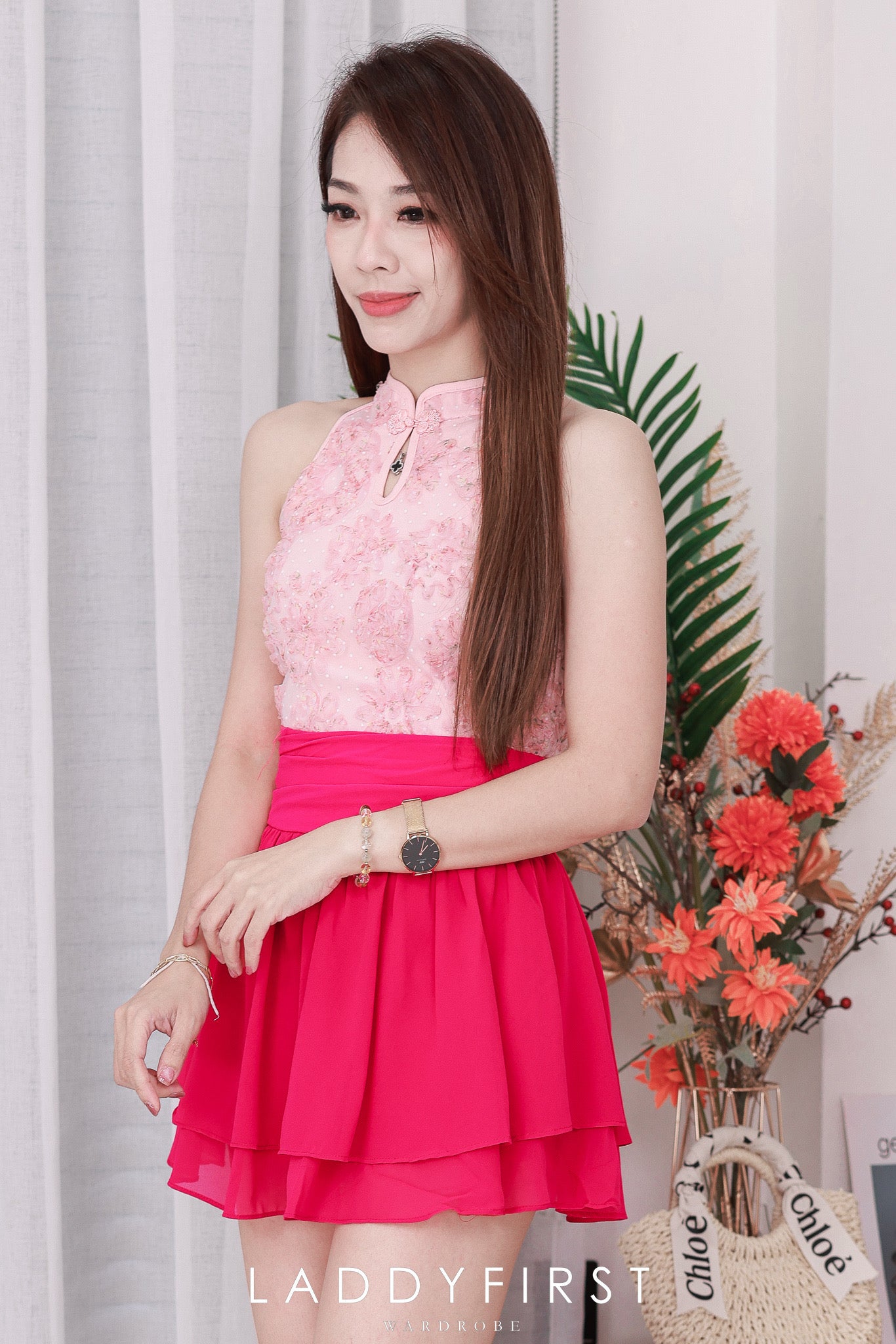 【S681131】‼️爆单王再次到货‼️【独家小圆饼】高质量西装拼雪纺蓬蓬高腰裙子【A-R3-C4】