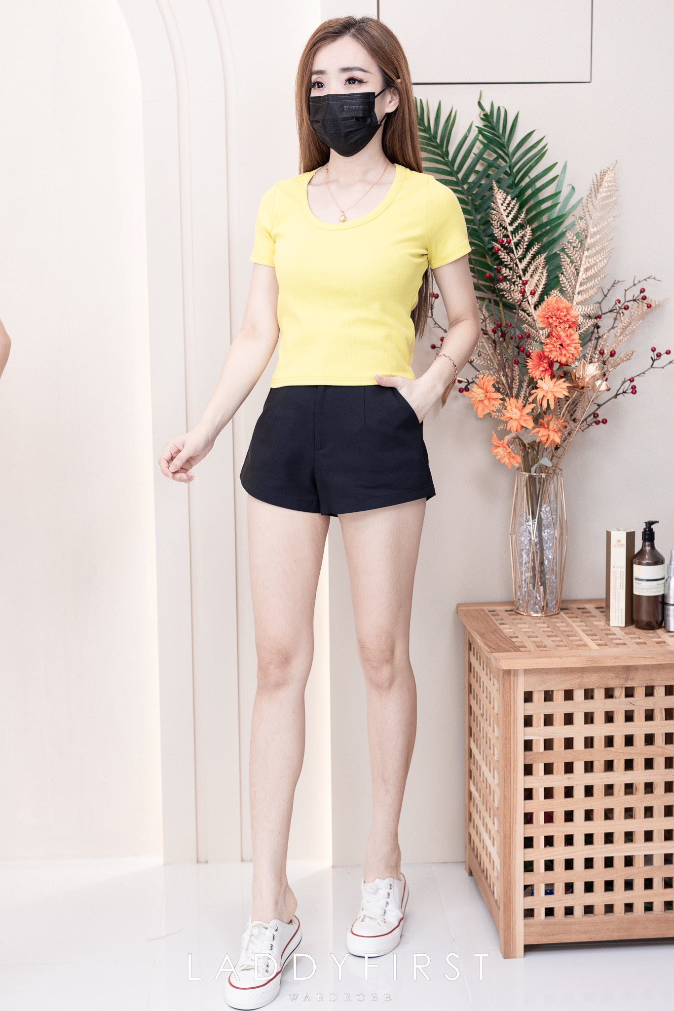 【T9001】独家爆款大U领螺纹弹力休闲百搭上衣【B-R1-C1】