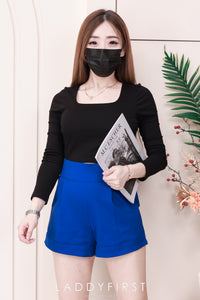 【S6422】✨独家爆单王✨ 独家定制款高品质简约日常西装万能高腰阔腿百搭短裤，有口袋 后中拉链 ❤️❤️ 【D-R1-C4】