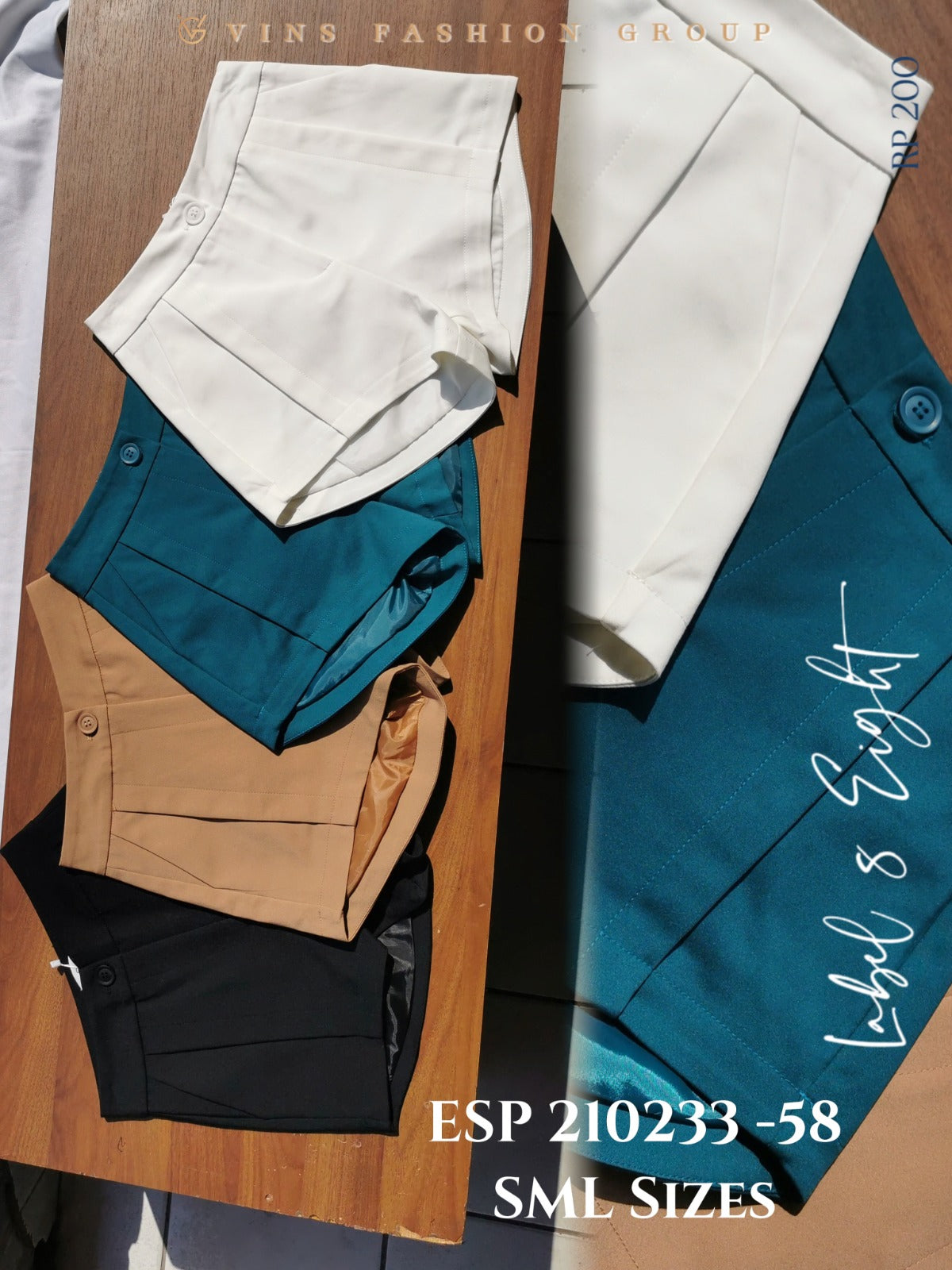 【S210233】西装高腰超百搭高腰短裤，内层有里布，有口袋