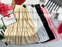 【L1657】【网站福利款✨】独家爆款百褶蛋糕西装垂感大摆韩版长裙【A-R3-C4】