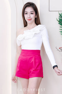 【S6422】✨独家爆单王✨ 独家定制款高品质简约日常西装万能高腰阔腿百搭短裤，有口袋 后中拉链 ❤️❤️ 【D-R1-C4】