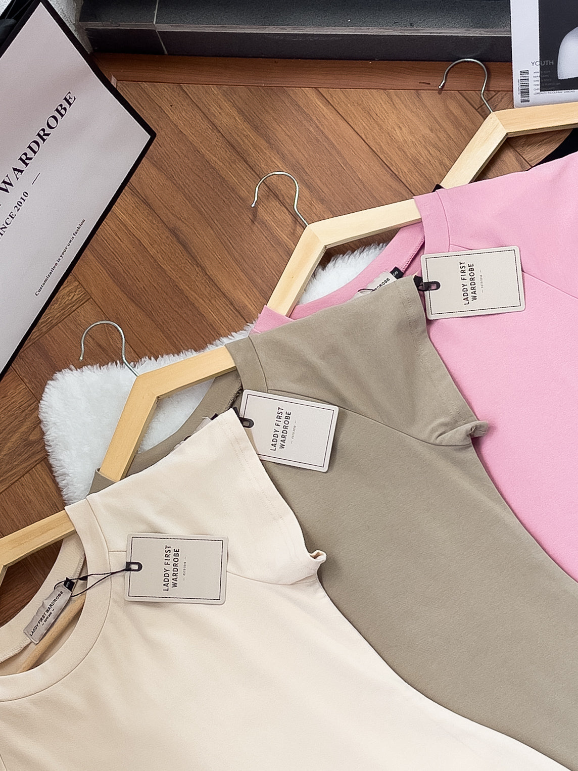 【D38483】LFW 独家爆款高品质纯棉双层高质量弹力圆领短袖休闲慵懒风时尚连身裙子 ❤❤【A-R3-C3】