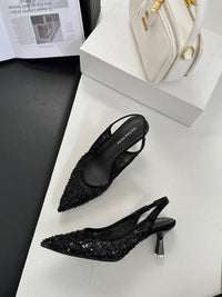 【R699-206】✨现货✨高品质气质水钻尖头高跟鞋 👠