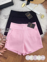 【S6644】【网站福利款✨】独家爆款【万能妹妹】高品质万能西装高腰休闲简约百搭短裤，后中隐形拉链，有口袋，内层加里布 #百搭必备 🔥🔥 【D-R1-C1】