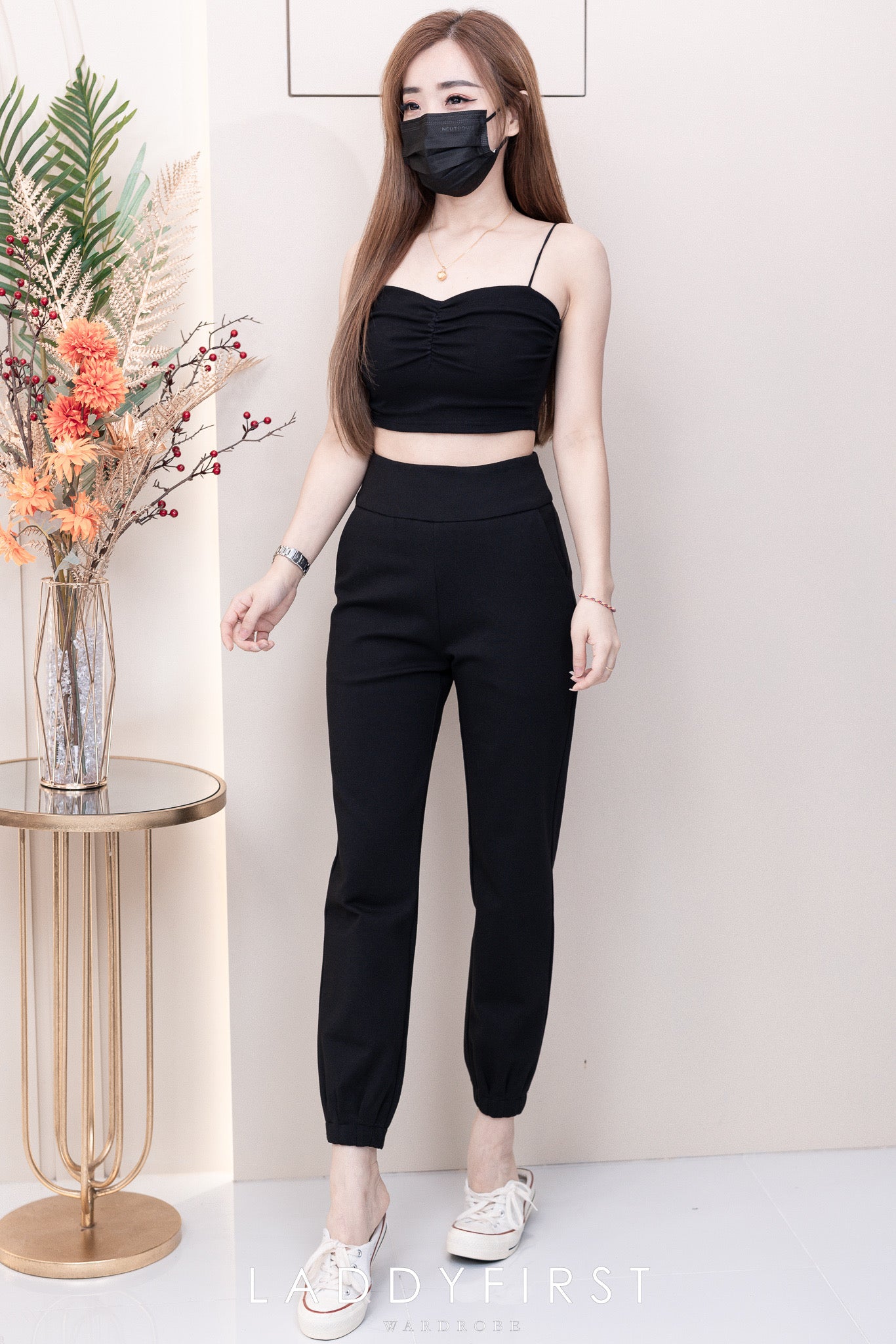 【L98313】【网站福利款✨】独家爆款高品质罗马高腰九分哈伦裤，有口袋【A-R1-C1】