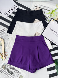 【S38643】独家爆款高品质版型绝美高腰显脚长高腰西装百搭短裤，有口袋 #内层有里布 #百搭必备 🔥🔥 【B-R2-C4】