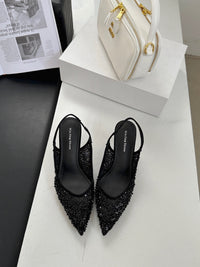 【R699-206】✨现货✨高品质气质水钻尖头高跟鞋 👠
