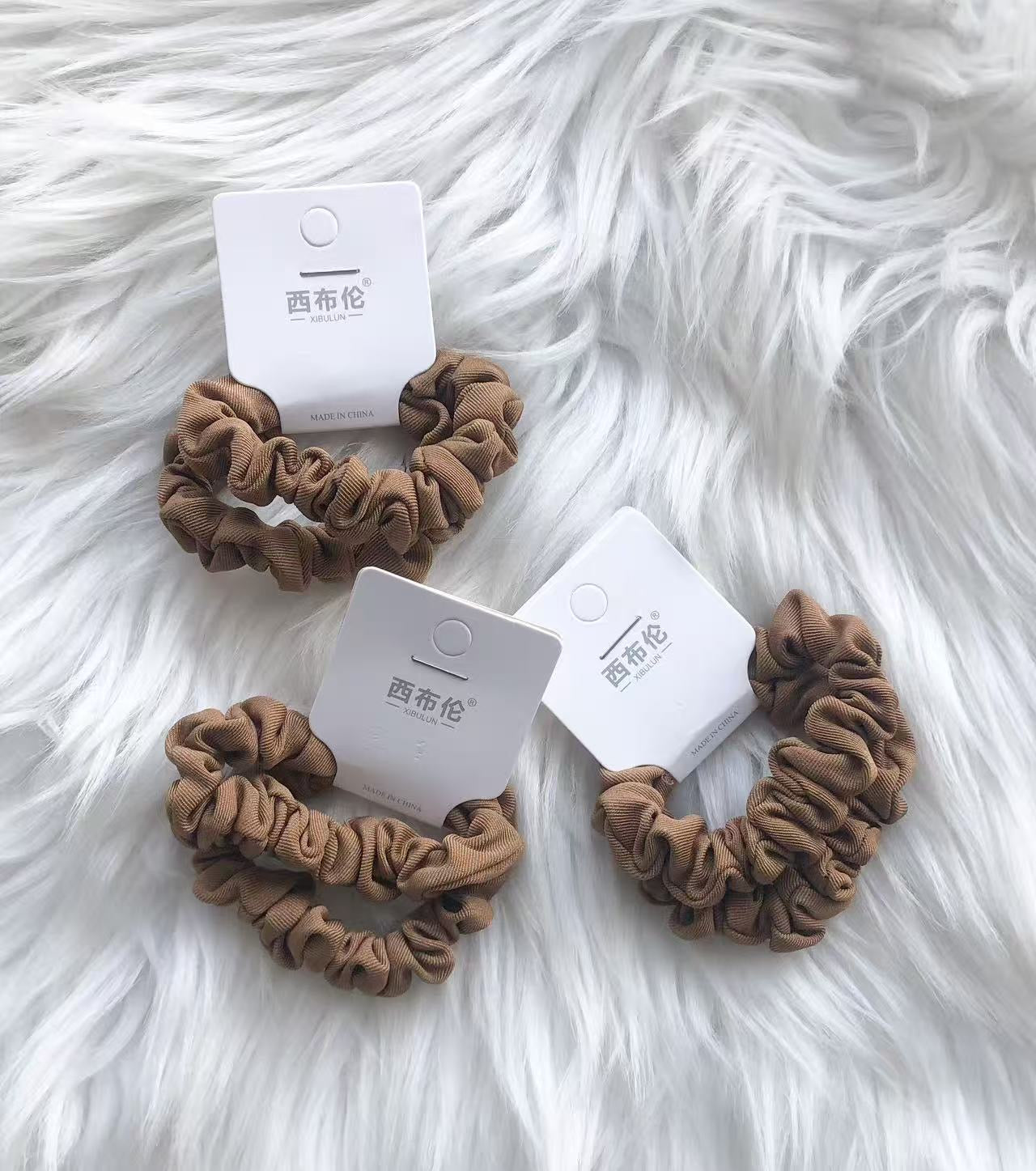 【A4000】高级感简约气质皱褶小肠发圈 ❤️