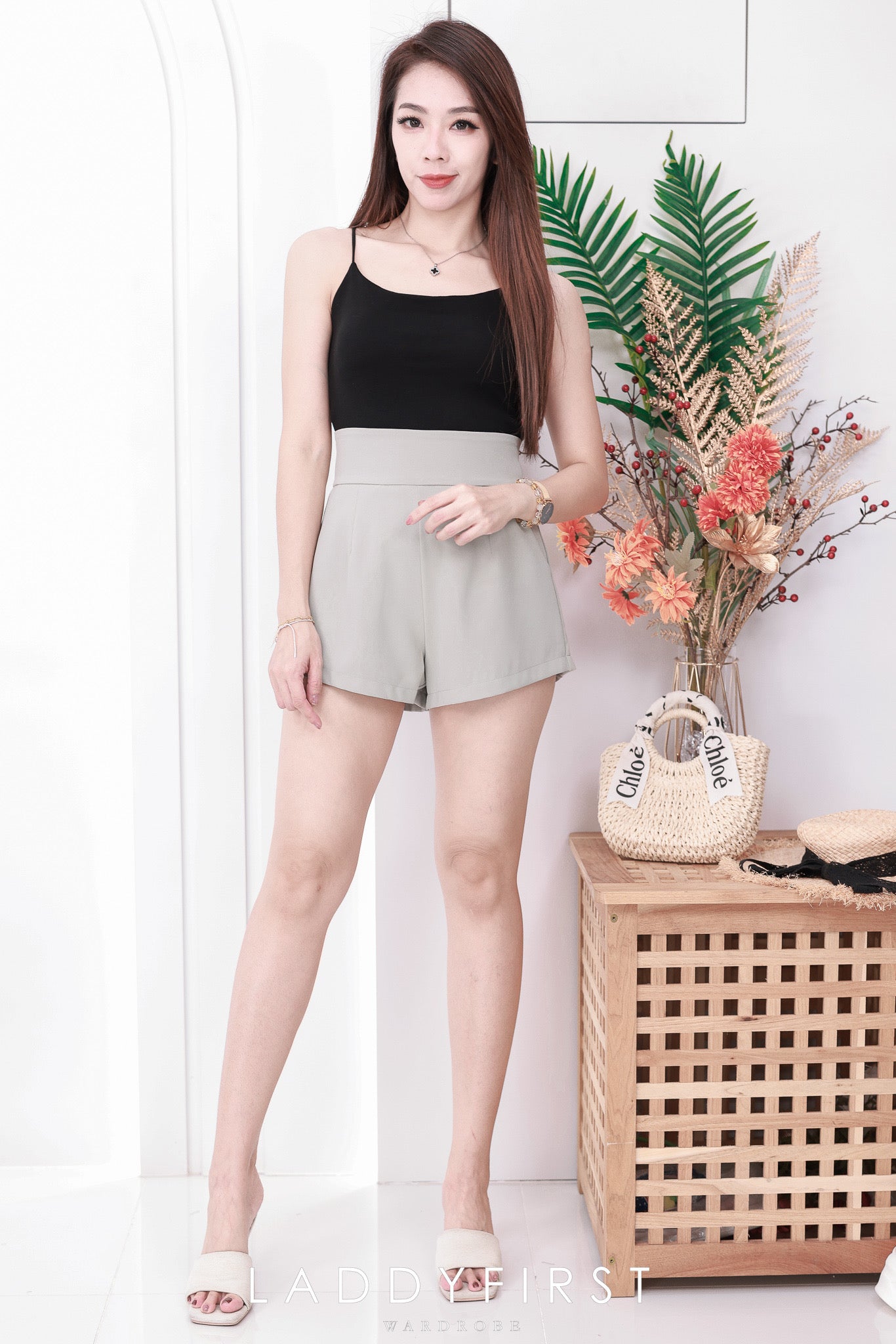 【S1663】LFW独家爆款西装垂感高腰休闲简约百搭短裤，内层➕里布，有口袋 ❤️❤️ 【C-R2-C4】