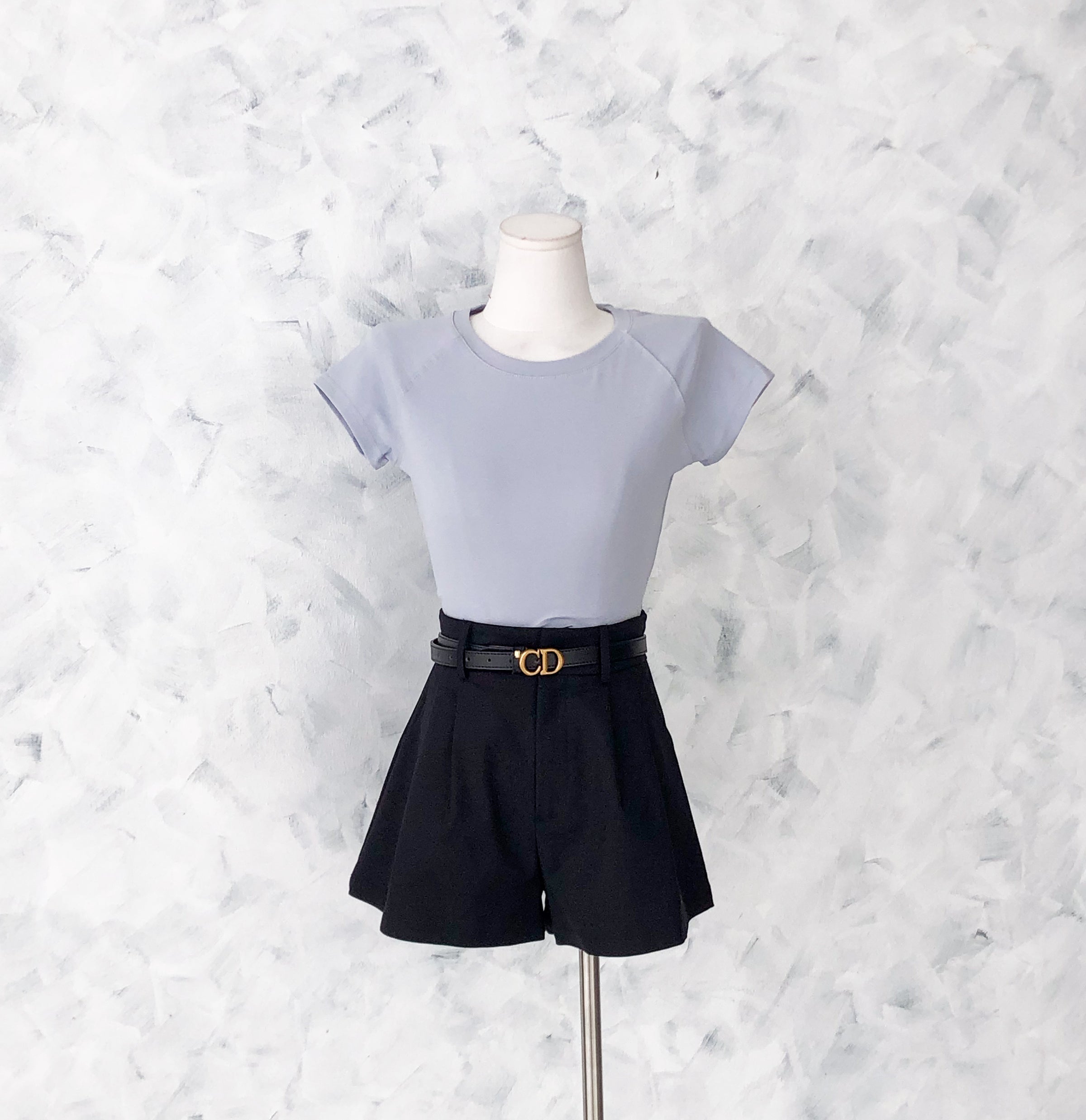 【T80792】【直播间搭配款】独家爆款高品质纯棉弹力圆领短袖简约日常百搭款上衣 #衣柜必入手百搭款 ❤❤【A-R3-C2】