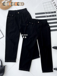 【L11762】高品质COTTON JEANS牛仔弹力破洞九分长裤，有口袋 ❤️❤️【B-R2-C5】