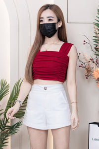 【S303971】🧧 宠粉福利回馈 🧧独家爆款中高腰西装高腰休闲百搭短裤，有口袋 #百搭必备款 ❤️❤️ 【B-R3-C3】