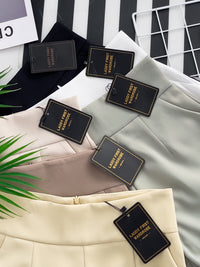 【S1663】LFW独家爆款西装垂感高腰休闲简约百搭短裤，内层➕里布，有口袋 ❤️❤️ 【C-R2-C4】