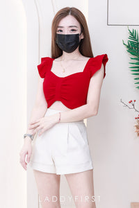 【S6422】✨独家爆单王✨ 独家定制款高品质简约日常西装万能高腰阔腿百搭短裤，有口袋 后中拉链 ❤️❤️ 【D-R1-C4】