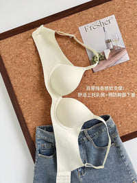 【A2883】＊内衣套装组合＊ 高品质极简约纯色提拉软支撑无痕内衣 ➕ 内裤 ❤️