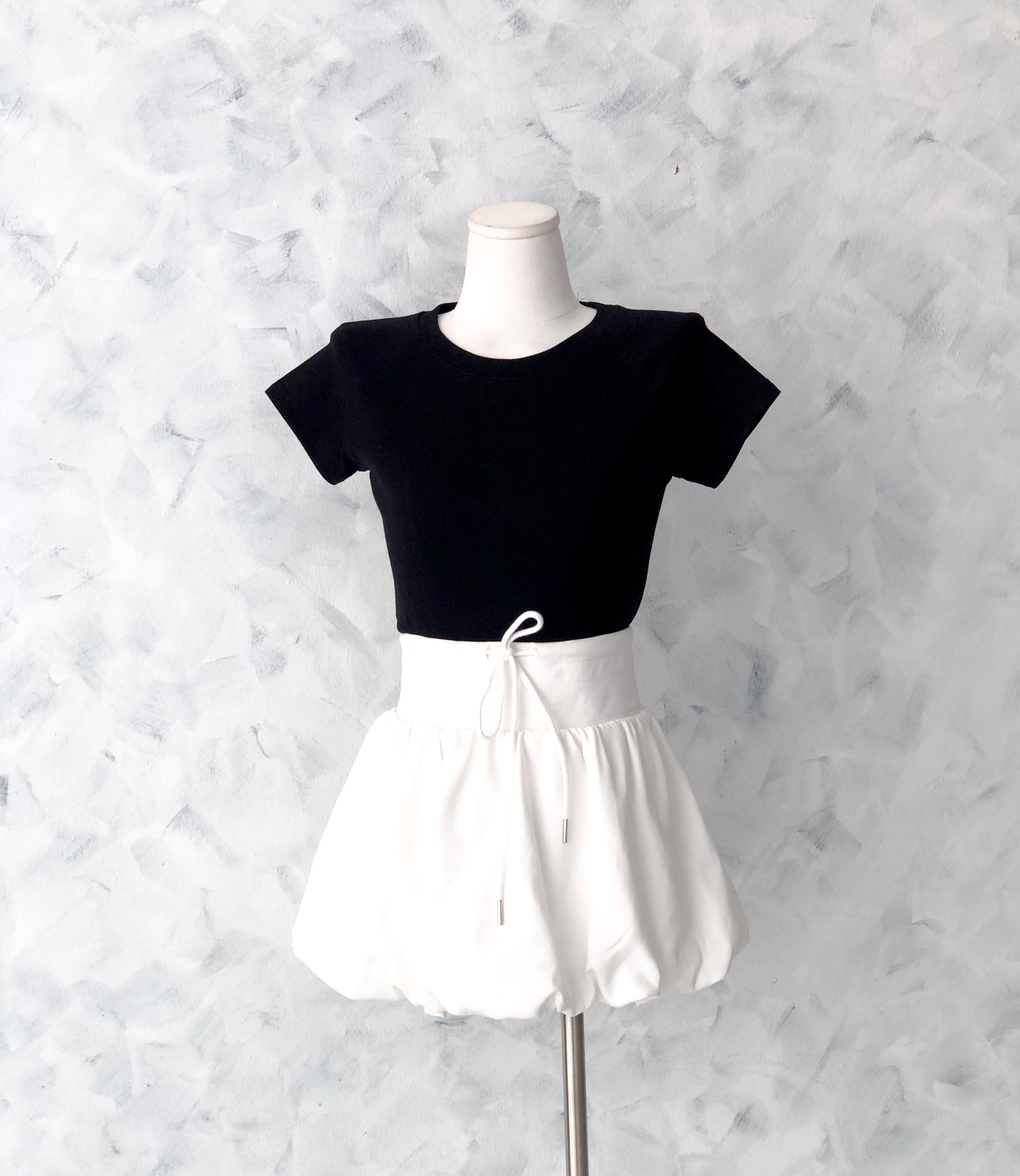 【S655】🧧 宠粉福利回馈 🧧 高品质抽绳花苞蓬蓬高腰百搭裙子，内层有里布短裤 ❤️❤️