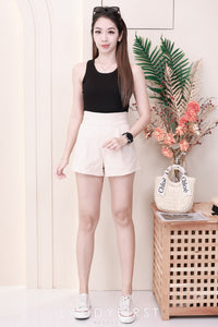 【S6422】✨独家爆单王✨ 独家定制款高品质简约日常西装万能高腰阔腿百搭短裤，有口袋 后中拉链 ❤️❤️ 【D-R1-C4】