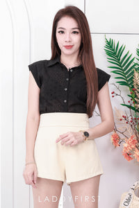 【S1663】LFW独家爆款西装垂感高腰休闲简约百搭短裤，内层➕里布，有口袋 ❤️❤️ 【C-R2-C4】