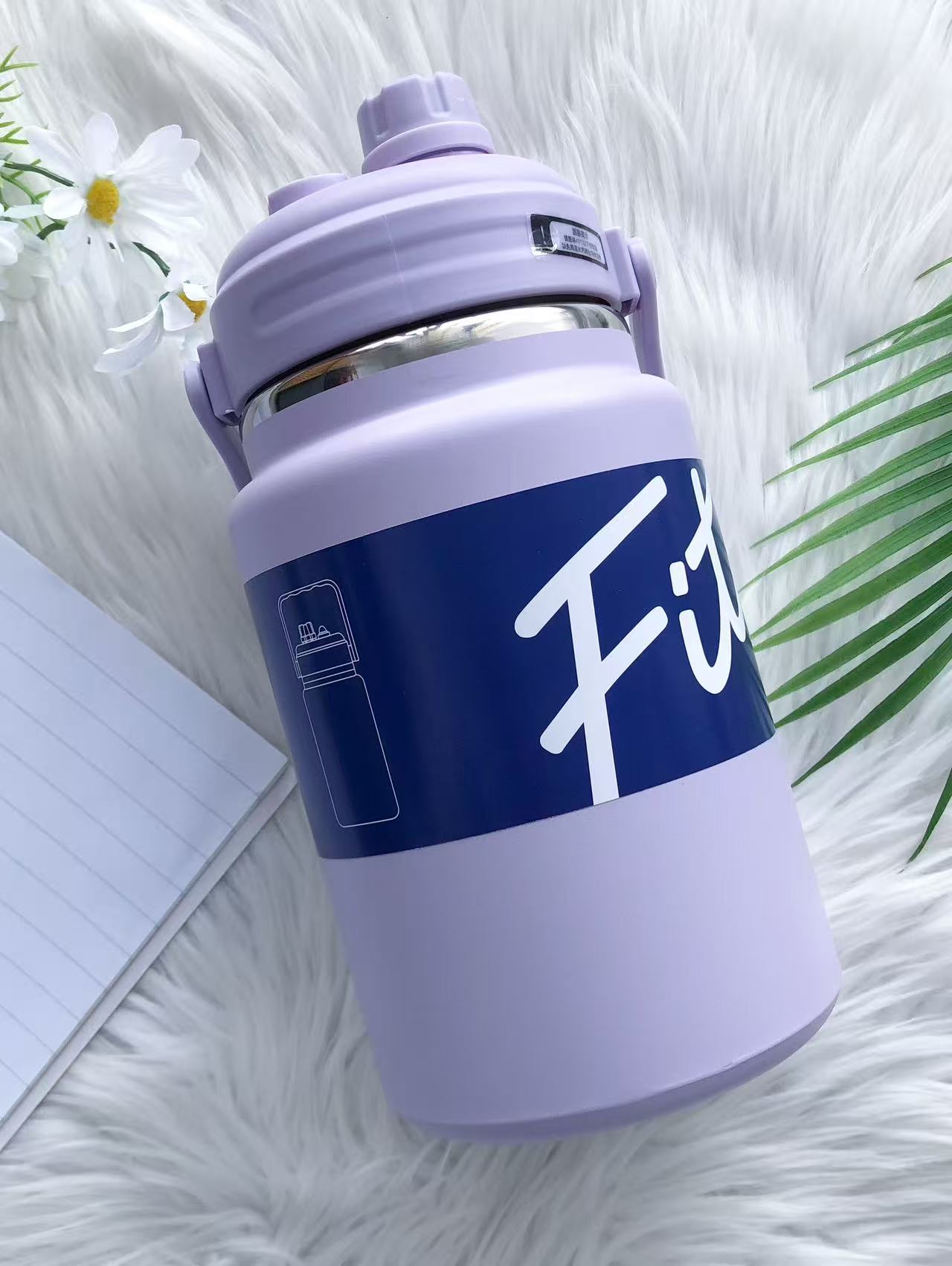 【P6922】高颜值大容量双饮真空手提保温壶 ❤️