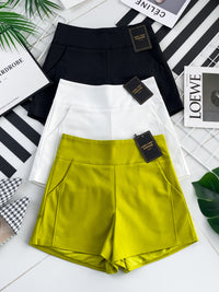 【S80194】🧧 宠粉福利回馈 🧧 【LFW独家爆款】万能西装高腰休闲百搭短裤，有口袋 后中拉链，内层加里布【B-R2-C2】