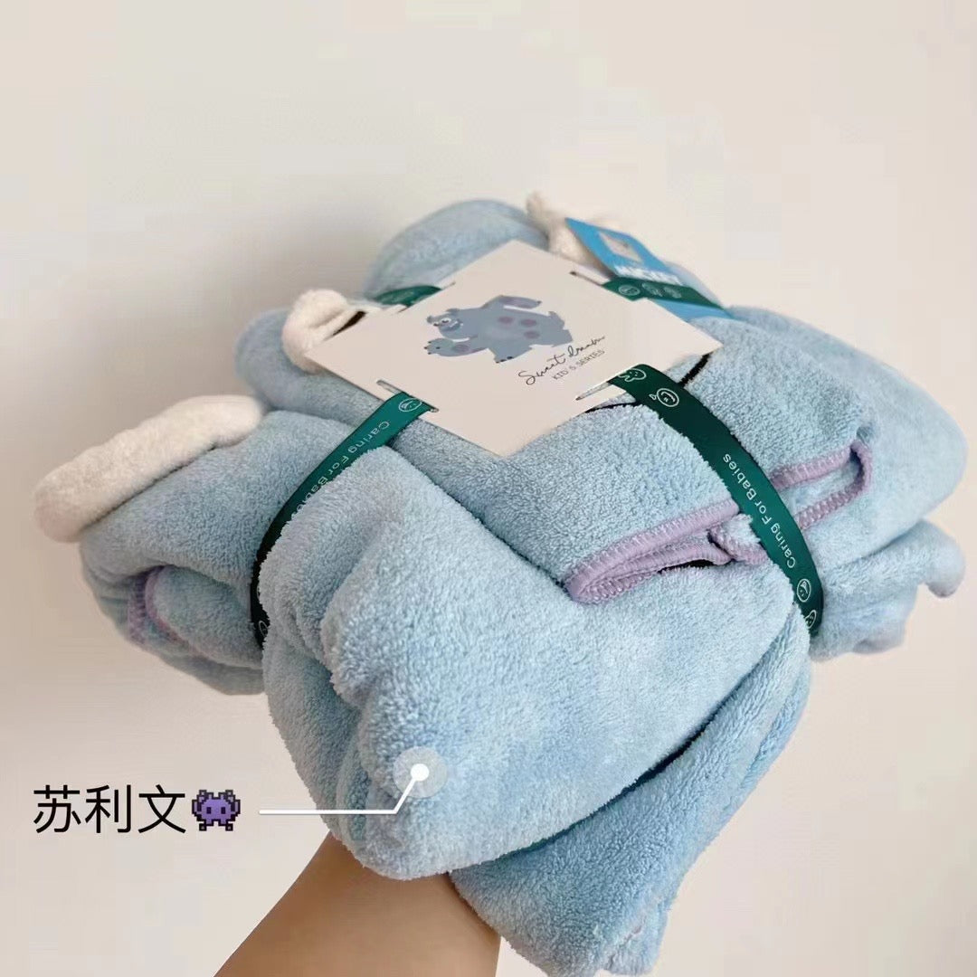 【P2014】 新款特大号毛绒绒两件套卡通浴巾💛