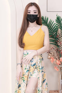 【SS4423186】【网站福利款✨】【LFW独家小圆饼】两件式高端时尚简约套装 自调无袖肩带短版西装上衣➕假两件温柔风仙气雪纺短裤拼接开叉高腰裙子 ❤️❤️【C-R3-C1】